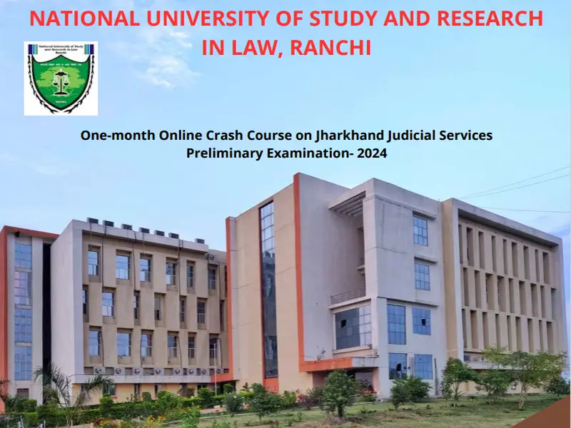 One-month Online Crash Course on Jharkhand Judicial Services Preliminary Examination- 2023